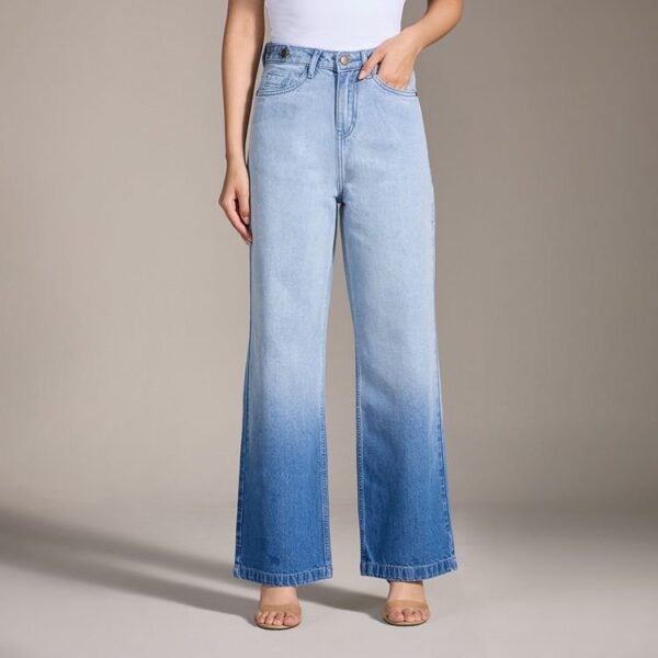 Blue Ombre High Waist Denims (34) - Image 5